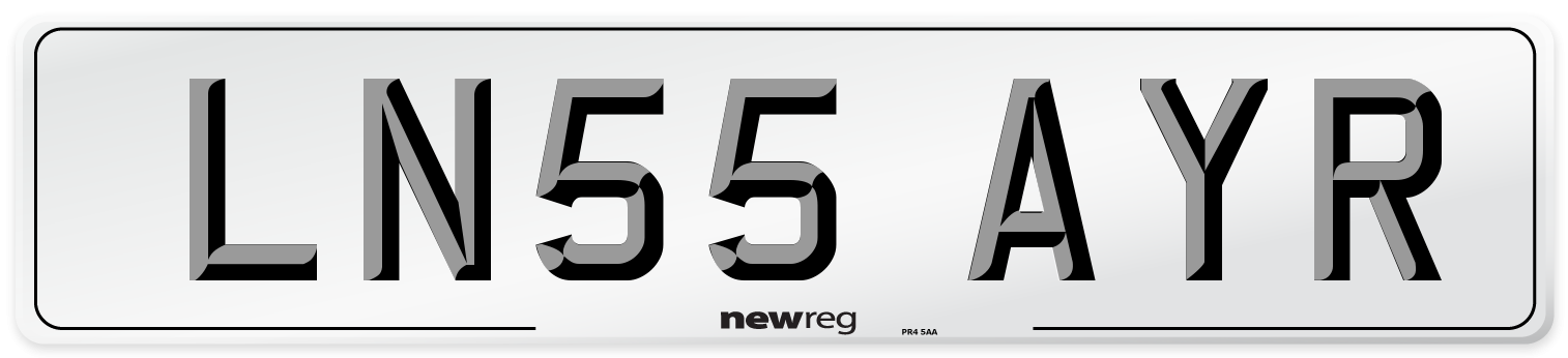 LN55 AYR Number Plate from New Reg